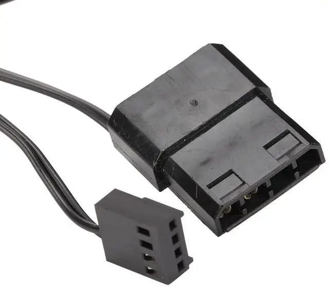 Alt view image 3 of 7 - Rosvola Computer Cooler Pump Ultra Quiet with Temperature Display for CPU Water Cooling System Transparent 12V 4pin Connector 1 Unit (Black)