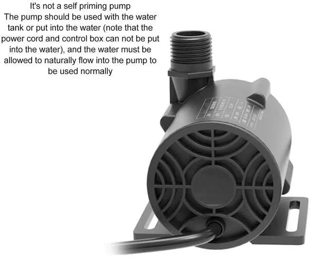 Alt view image 6 of 7 - 24V PC Water Cooling Pump High Temp CPU Liquid Cooler, 75.5ft Lift & 30L Min Flow, External Control Box for Custom PC Builds