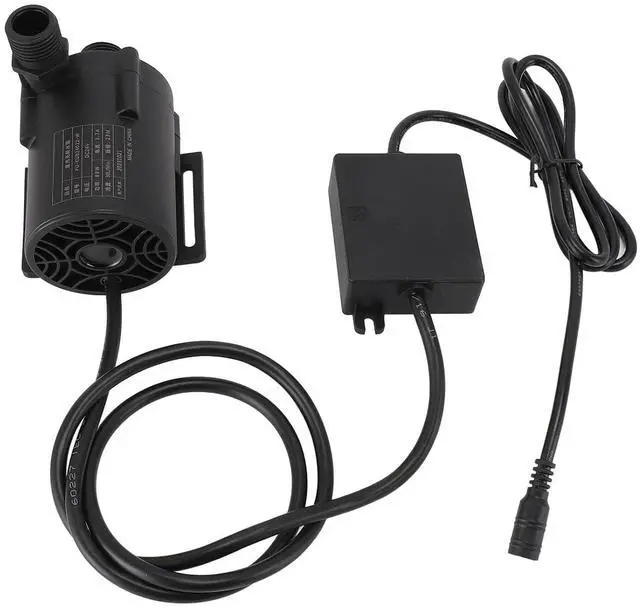 Main image of 24V PC Water Cooling Pump High Temp CPU Liquid Cooler, 75.5ft Lift & 30L Min Flow, External Control Box for Custom PC Builds