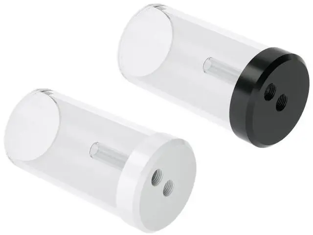 Alt view image 2 of 4 - 1pcs Water Tank Length 90/130/210 mm X 65mm Diameter Cylindrical use for D5/MCP655 Pump Accessories POM+PMMA Black White Cove(130mm White Cover)