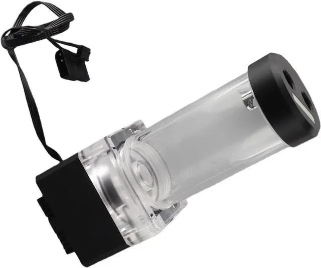 Alt view image 7 of 7 - Computer Water Pump, Aluminum Anode PMMA POM Cooler Pump 800L H 4 Meter Head 8W Integrated Reservoir for PC Water Cooling System Builders and Gaming Computers (Black)