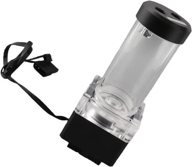 Alt view image 5 of 7 - Computer Water Pump, Aluminum Anode PMMA POM Cooler Pump 800L H 4 Meter Head 8W Integrated Reservoir for PC Water Cooling System Builders and Gaming Computers (Black)