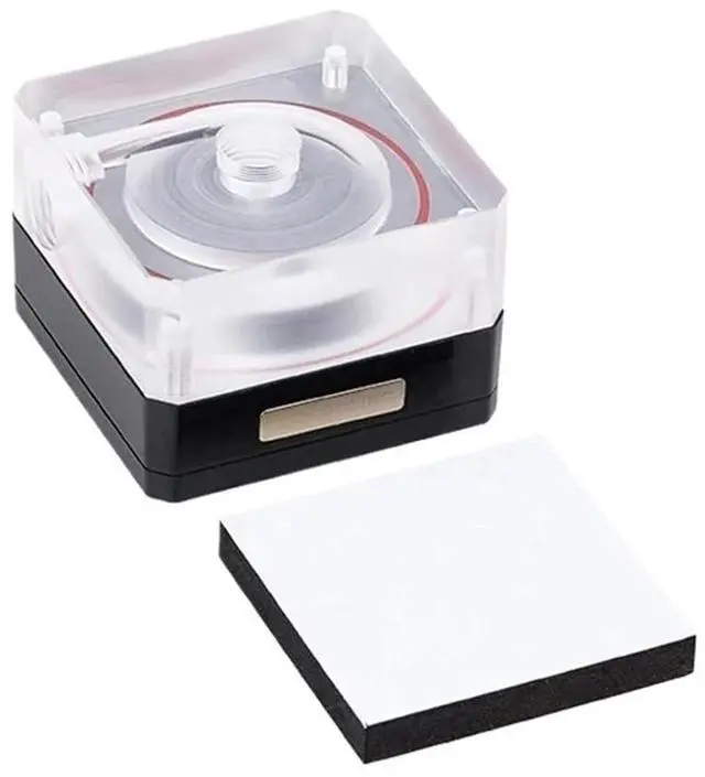 Alt view image 2 of 3 - 1pcs Syscooling Pump P67A 12V mini Pump for PC Water Cooling PWM Support G1/4 Thread Acrylic top