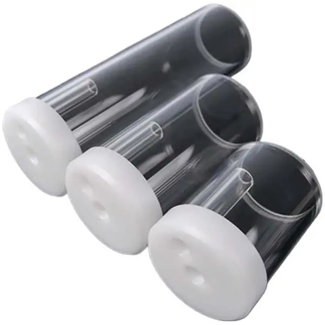 Alt view image 2 of 2 - 1pcs PC Water Cooling Half Reservoir D5/MCP655 Pump Cover Cooler Water Tank Building Compatible with YKD5G65-90 YKD5G65-130 YK(White,90mm)