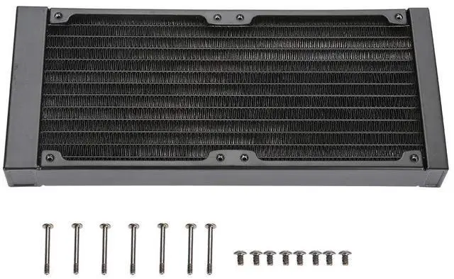 Main image of 12 - Tube PC Heat Exchanger, Computer Water Cooling System, Fast Heat Dissipation Copper CPU Cooler with Built - in Water Separator for Desktop PCs and Industrial (240mm)