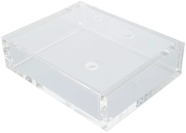 Alt view image 6 of 7 - Computer Water Cooling Reservoir Rectangle Transparent Acrylic PC Water Cooling with G1/4 Thread for Computer Water Cooling and Industrial Equipment Liquid Storage 152x119x40mm