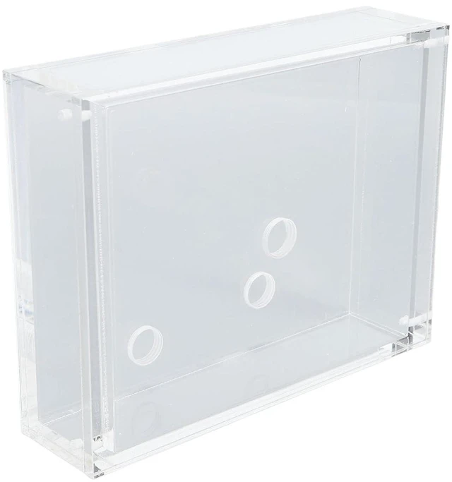 Alt view image 7 of 7 - Computer Water Cooling Reservoir Rectangle Transparent Acrylic PC Water Cooling with G1/4 Thread for Computer Water Cooling and Industrial Equipment Liquid Storage 152x119x40mm