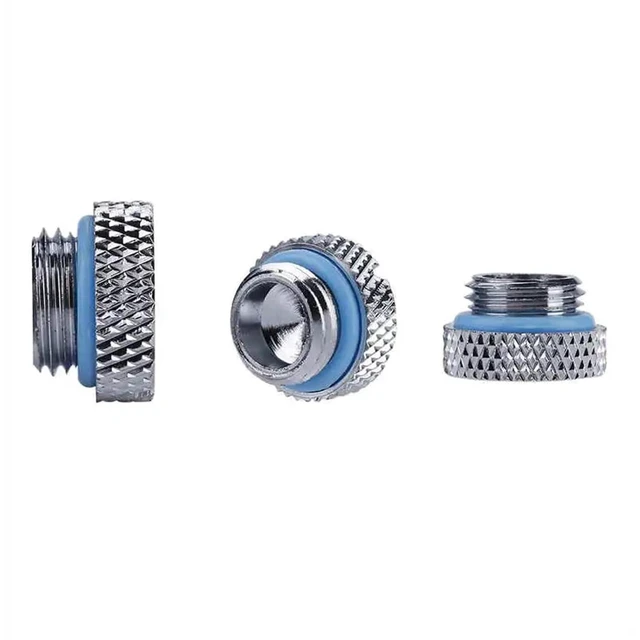 Alt view image 4 of 7 - 20pcs Brass G1/4 Thread Stop Plug Connector for PC Cooling System