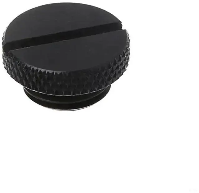 Alt view image 2 of 6 - 20PCS L21D G1/4Inch Stop Thread Black Plug with Sealing Ring for Computer