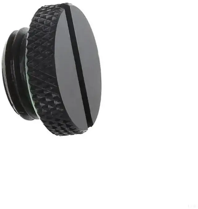 Alt view image 4 of 6 - 20PCS L21D G1/4Inch Stop Thread Black Plug with Sealing Ring for Computer