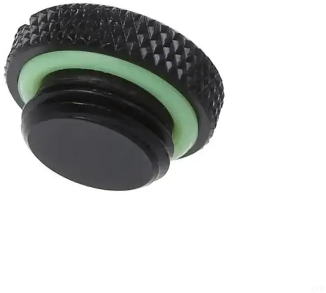 Alt view image 5 of 6 - 20PCS L21D G1/4Inch Stop Thread Black Plug with Sealing Ring for Computer