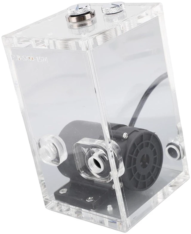 Alt view image 7 of 7 - PC Water Cooling Pump Tank Combo with 850mL Capacity and 7m Pump Head for Gaming Rig and Computer Builds, Acrylic Material