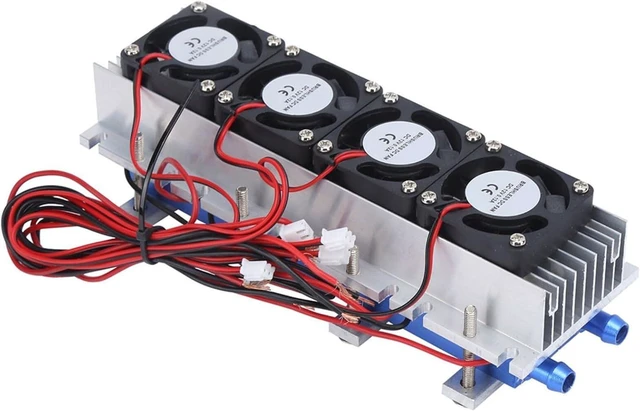 Alt view image 5 of 7 - 12V 288W Peltier Thermoelectric Cooler, 4-Chip Water Cooling System for 20L Space, Low Noise Semiconductor Refrigerator with Aluminum Heatsink
