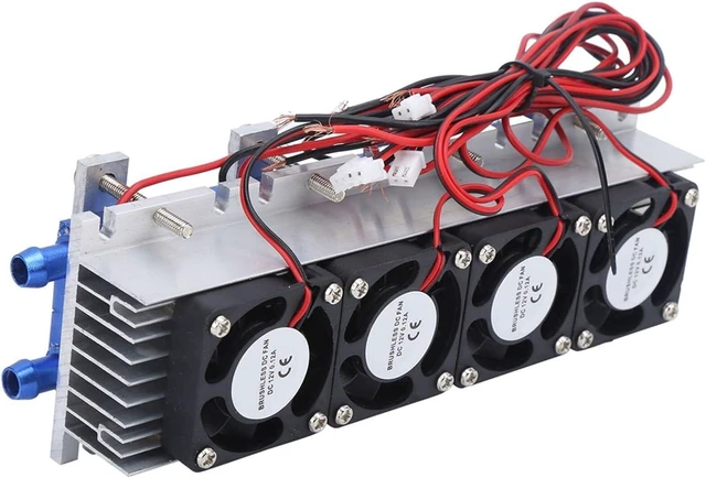 Alt view image 7 of 7 - 12V 288W Peltier Thermoelectric Cooler, 4-Chip Water Cooling System for 20L Space, Low Noise Semiconductor Refrigerator with Aluminum Heatsink