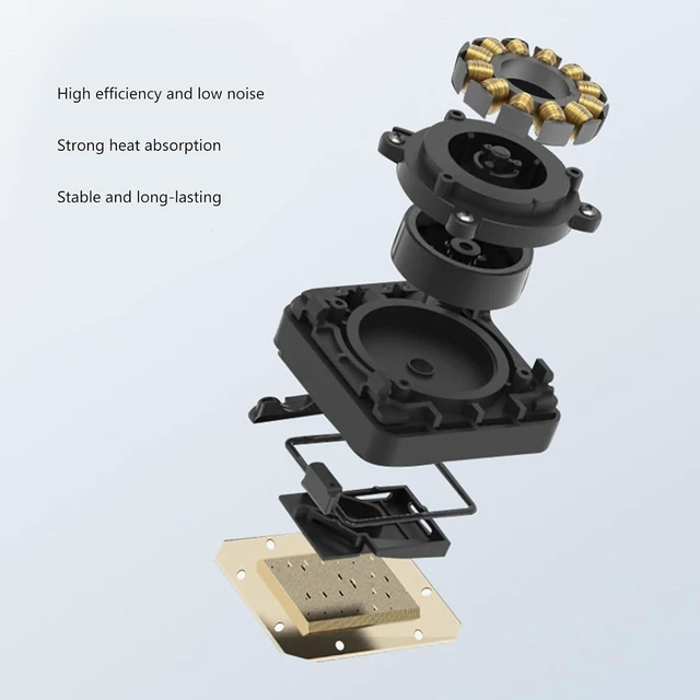 Alt view image 7 of 7 - Liquid Cooling Solution for Desktop Water Radiator 5V3pin ARGB 4Pin Adjustable Fan Efficiency Easy Installation