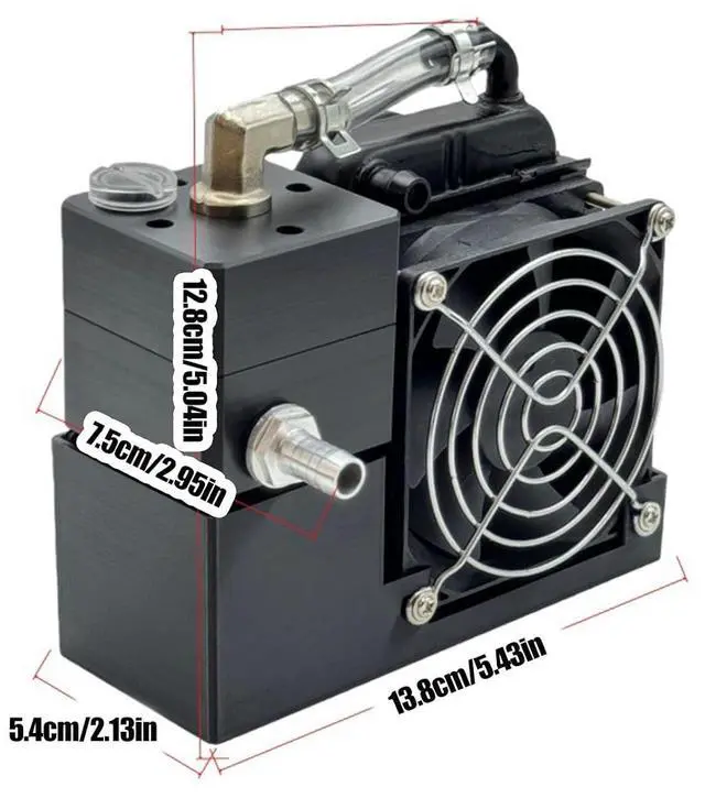 Alt view image 6 of 7 - Quiet Running Water Cooling for Laptops Electronics Low Noise Cooling for 8mm Inner Diameter Hose Liquid Cooled