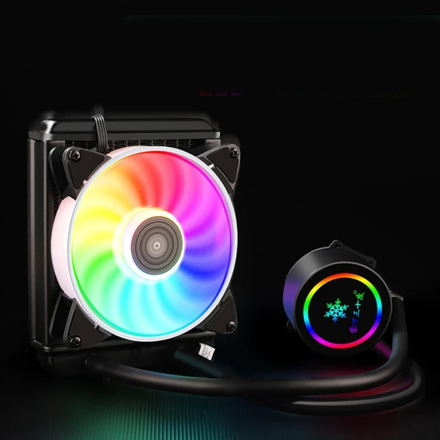 Alt view image 4 of 7 - Unomor Liquid CPU Cooler Radiator and Mute Computer with Copper and Aluminum for Faster Heat Dissipation