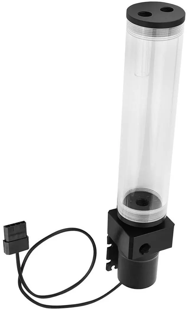 Alt view image 2 of 7 - Acrylic Water Cooling Reservoir with 19W Pump, Integrated Cylinder Tank for PC Liquid Cooling, G1/4 Thread Inlet Outlet, Heat - Resistant PMMA and POM Construction for Custom (210mm)