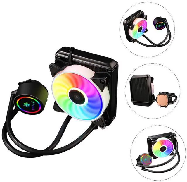 Alt view image 7 of 7 - Generic Professional CPU Liquid Cooler System with Copper and Aluminum Radiator, Anti-Freezing and Silent