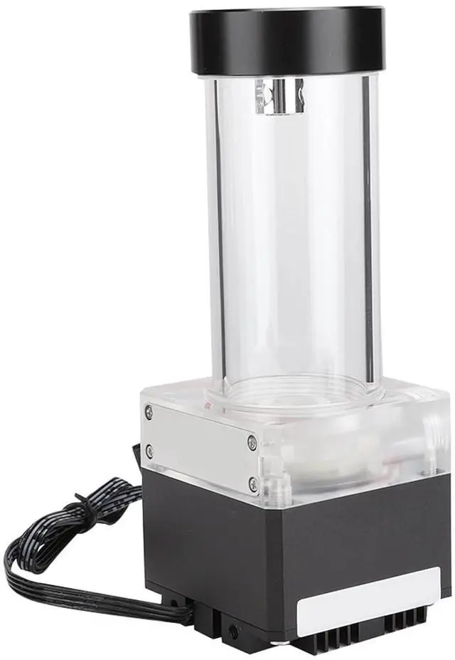 Main image of Computer Water Cooler Pump Efficient Heat Dissipation Integrated Water Pump for PC Cooling System Aluminum Anode + PMMA + POM (Black)