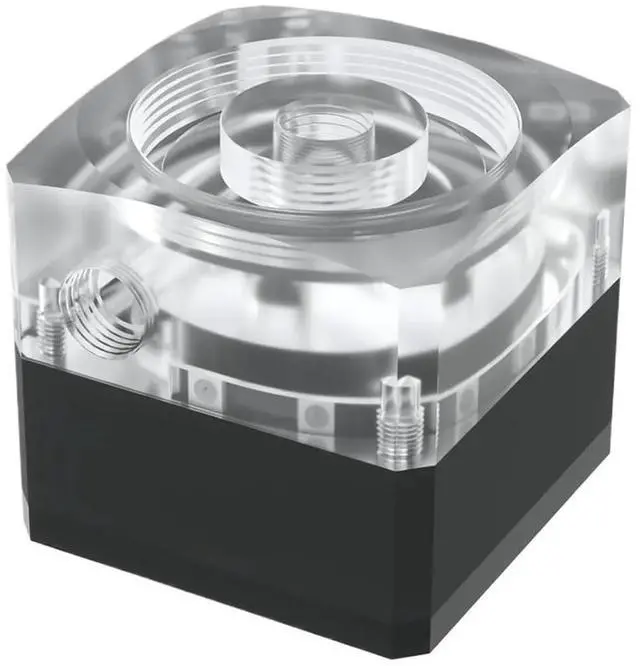 Alt view image 2 of 3 - 1pcs SPB17-V2,17W PWM PC DDC Pump DV12 Maximum Flow Lift 5.5 Meters 960L/H G1/4'' Thread for Computer Water Cooling System(Silver - Bracket)