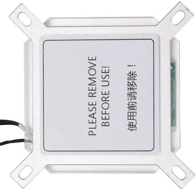 Alt view image 3 of 7 - Sturdy Acrylic Brass Copper CPU Water Cooling Head RGB Lighting Heat Dissipation 115X/2011/2066 (Silver)