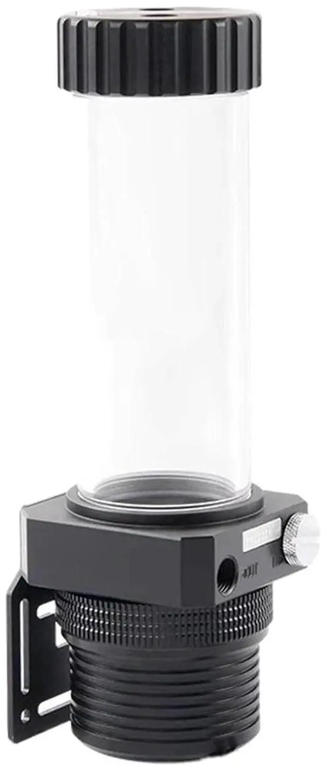 Alt view image 3 of 5 - 1pcs Water-Cooled Pump Box Integrated Intelligent Temperature Control POM Built-in Filtration Head 5M Flow Rate 1100L/H(Silver,20cm)