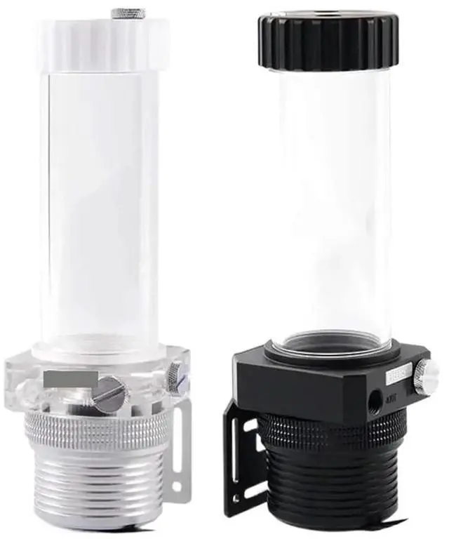 Alt view image 2 of 5 - 1pcs Water-Cooled Pump Box Integrated Intelligent Temperature Control POM Built-in Filtration Head 5M Flow Rate 1100L/H(Silver,20cm)