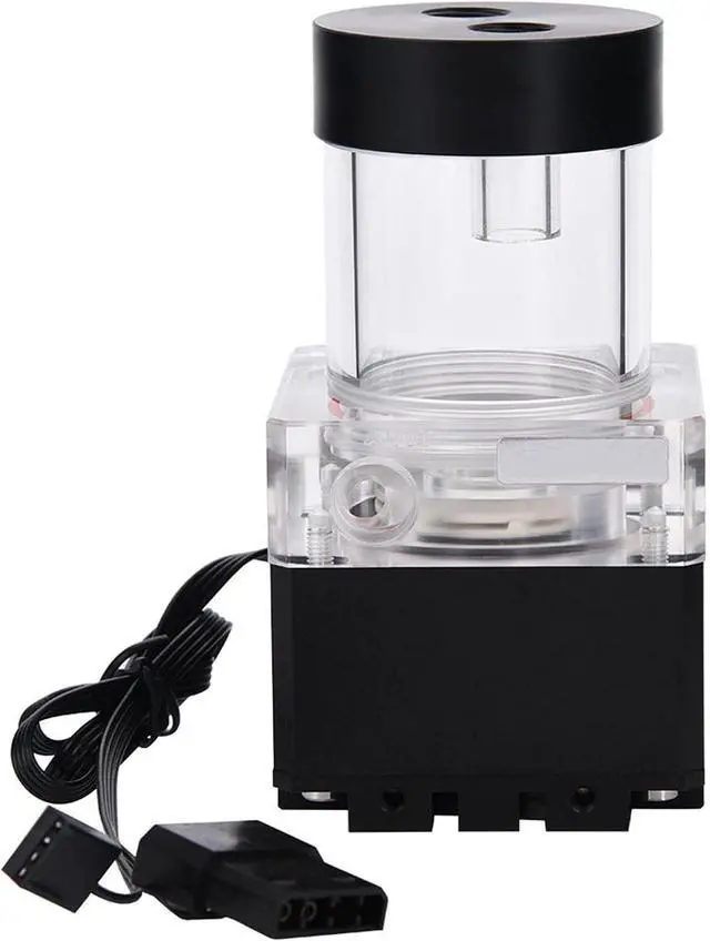 Main image of 6.69in Computer Water Pump for Pc Overclocking Gamers,800L & H Flow Fast Heat Dissipation,4 Meters Pump Head,Integrated Tank Design,Multi Level Guard,White - Suitable for (12cm)