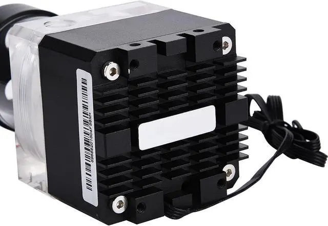 Alt view image 5 of 7 - 6.69in Computer Water Pump for Pc Overclocking Gamers,800L & H Flow Fast Heat Dissipation,4 Meters Pump Head,Integrated Tank Design,Multi Level Guard,White - Suitable for (12cm)