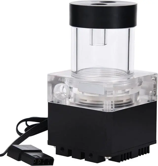 Alt view image 7 of 7 - 6.69in Computer Water Pump for Pc Overclocking Gamers,800L & H Flow Fast Heat Dissipation,4 Meters Pump Head,Integrated Tank Design,Multi Level Guard,White - Suitable for (12cm)