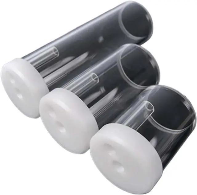 Alt view image 2 of 2 - 1pcs PC Water Cooling Half Reservoir D5/MCP655 Pump Cover Cooler Water Tank Building Compatible with YKD5G65-90 YKD5G65-130 YK(White,90mm)