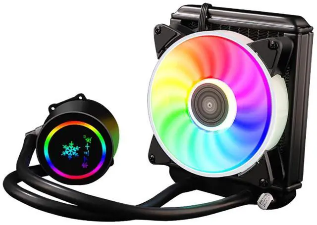 Main image of Gatuida Professional Water-Cooled CPU Radiator with 120mm RGB Fan, Silent Liquid Cooler for Gaming Desktop