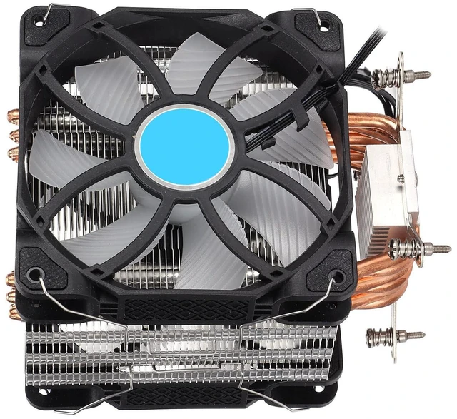 Alt view image 5 of 7 - CPU Cooler Efficient Fast Heat Dissipation Six Heat Pipes Dual Fans Sink for Desktop Computers ABSAluminumBrass