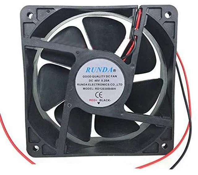 Main image of High-Volume Waterproof RD12038B48H - 48V 0.20A 120x120x38mm Server Cooling