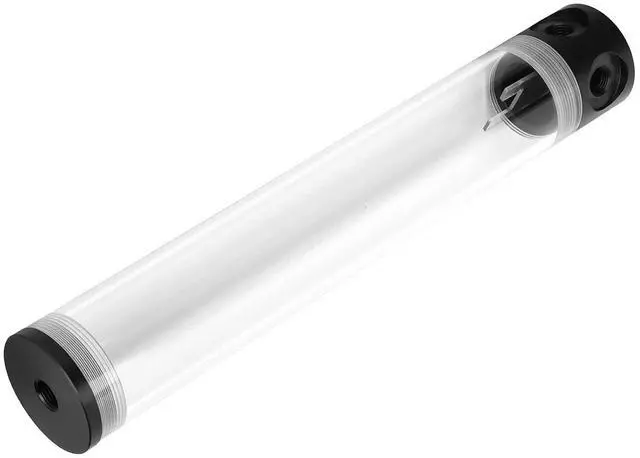 Alt view image 3 of 6 - Acrylic Cylindrical Water Cooling Tank, CPU Liquid Cooler Reservoir with 4 G1/4 Thread Ports, High - Capacity PC Water Cooling Kit for Custom Loop Builds