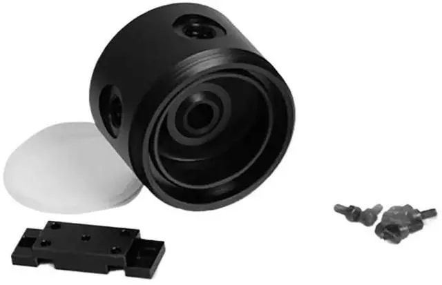 Alt view image 3 of 6 - 1pcs PC Water Cooling Pump Cover Reservoir D5/SPG40A Compatible for Cooler Tank Building YKD5BTZ-V2 PD5BTZ-V2(Black POM)