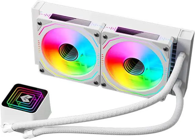 Main image of Liquid Cooling Solution for Desktop Water Radiator 5V3pin ARGB 4Pin Adjustable Fan Improved Efficiency ABS