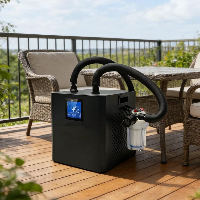 Main image of Portable Cold Plunge Chiller, 1/3 Horsepower Ice Bath Chiller with Easy Setup, Universal Compatibility for Inflatable & Insulated Cold Plunge Tubs Singlepump-110V