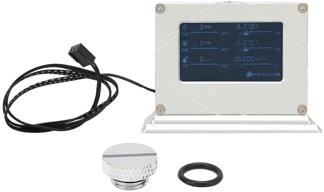 Alt view image 5 of 7 - Intelligent Water Cooling System Monitor LSJZNRB Durable Display Screen Water Pump PWM for PC Enthusiasts Aluminum Alloy + Acrylic Material