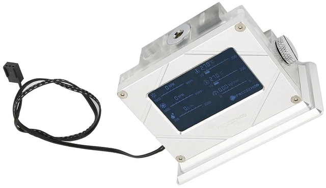 Alt view image 7 of 7 - Intelligent Water Cooling System Monitor LSJZNRB Durable Display Screen Water Pump PWM for PC Enthusiasts Aluminum Alloy + Acrylic Material