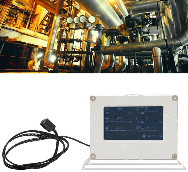 Alt view image 6 of 7 - Intelligent Water Cooling System Monitor LSJZNRB Durable Display Screen Water Pump PWM for PC Enthusiasts Aluminum Alloy + Acrylic Material