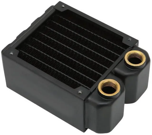 Alt view image 6 of 7 - RiToEasysports Efficient Water Cooling Radador Brass Heat Exchanger for Recording Machine Printer, G1/4 Thread Code Kit for PCs and Servers