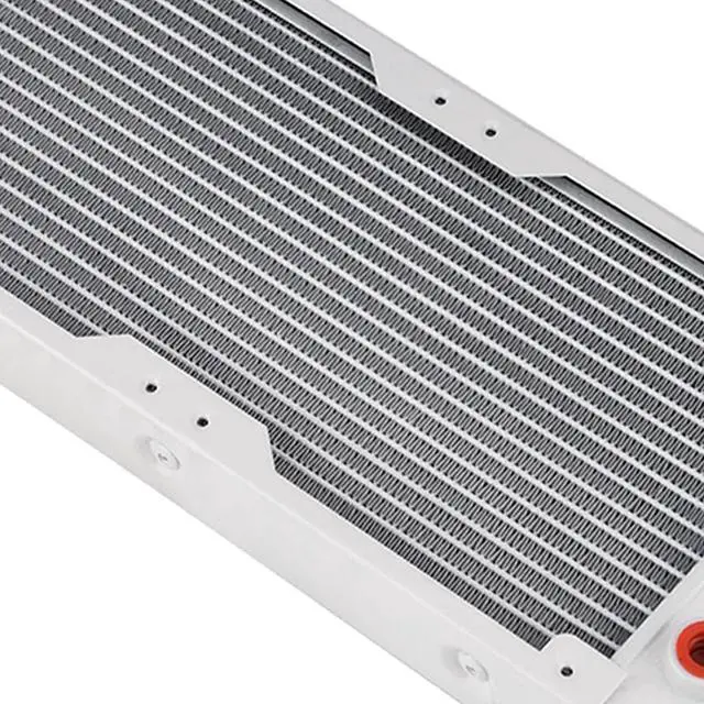 Alt view image 7 of 7 - Aluminum Radiator Heat Sink, Water Cooling Radiator Liquid Heat Exchanger, White Computer Liquid Cooler with G1/4 Port for PC 3D Printer LED Beauty Equipment (240mm)