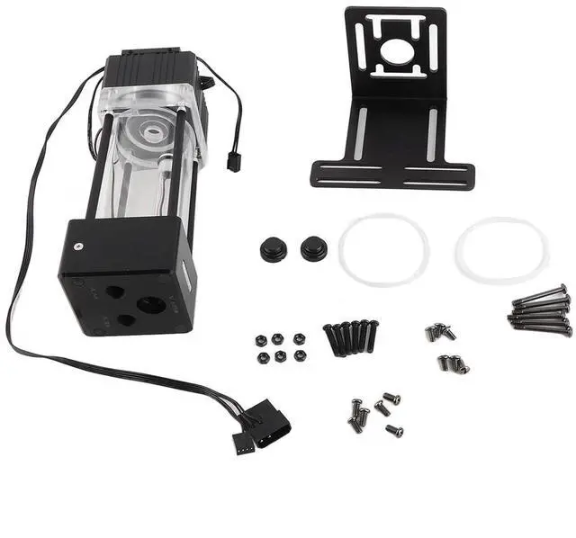 Alt view image 6 of 7 - Pomya PC Water Pump Tank, Integrated 216 Ml Water Cooling Pump Tank Easy to Install for The PC
