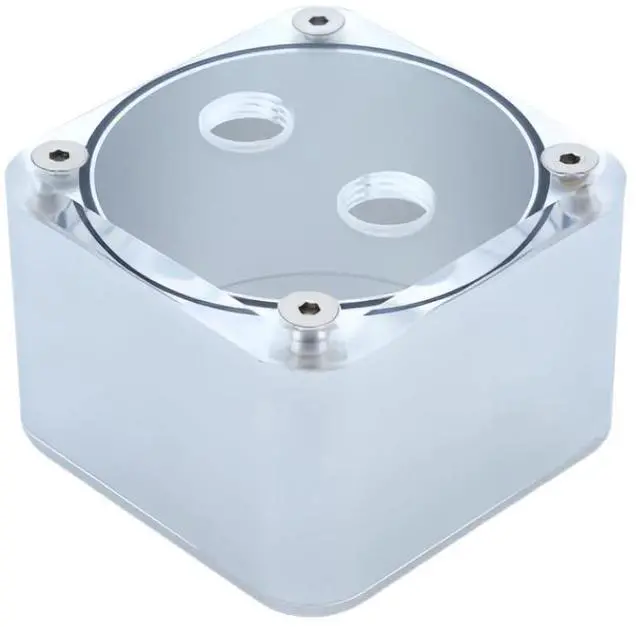 Main image of Square Metal Small Water Tank for Computer Water Cooling Compatible with FREEZEMOD FSX LHJ(Silver)