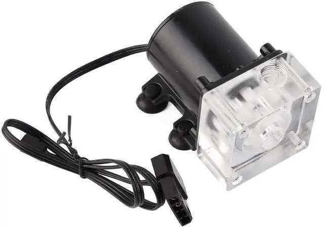 Main image of Noiseless CPU Water Cooling Pump, Mini Water Pump for PC Refit, G1/4 Thread Quiet Liquid Cooling System with 4 Pin Power Connector for Desktop Computer CPU