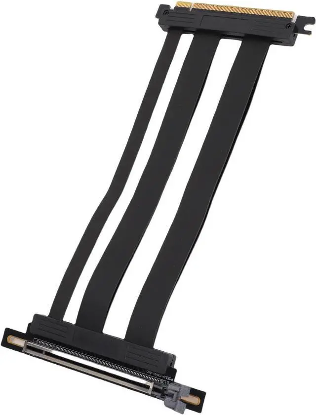 Alt view image 2 of 7 - PCIe 5.0 X16 GPU Extension Cable Efficient Riser Cable 128 Gbps for Water Cooling Systems for Extreme Games PC ABS Case 1 Pcs (20 cm)