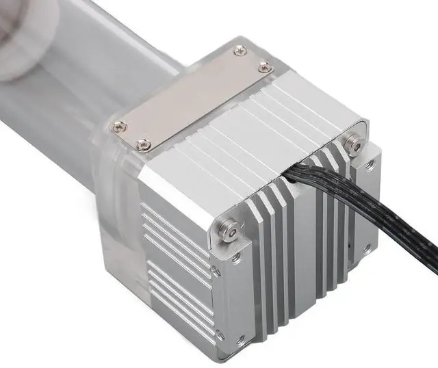 Alt view image 2 of 7 - Water Cooling Pump Tank High Performance 30 Mesh Filter Magnetic Levitation Sine Wave Drive 125ml Capacity G1/4 PC Water Cooling System Pump Reservoir Combo for Gaming PC Custom (Silver)