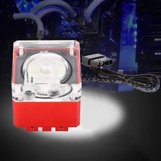 Main image of aqxreight 3000RPM Fast Heat Dissipation Computer Pump 800l 3 5 Meters Pump PC White Strong and Dissipati Computer PumpPC Cooling PumpComputer PumpPC TankComputer Cooling (Red)